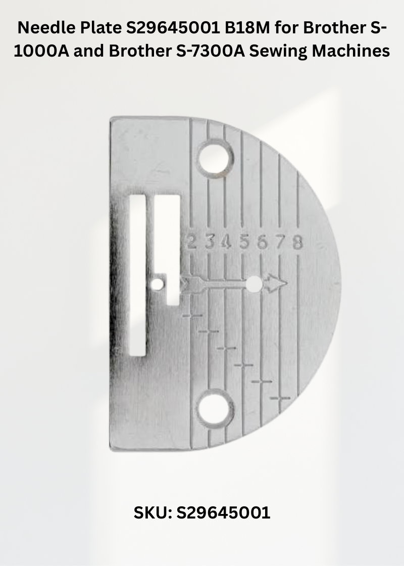Needle Plate S29645001 B18M for Brother S-1000A, Brother S-7300A NEXIO and Brother S-7300 NEXIO Sewing Machines