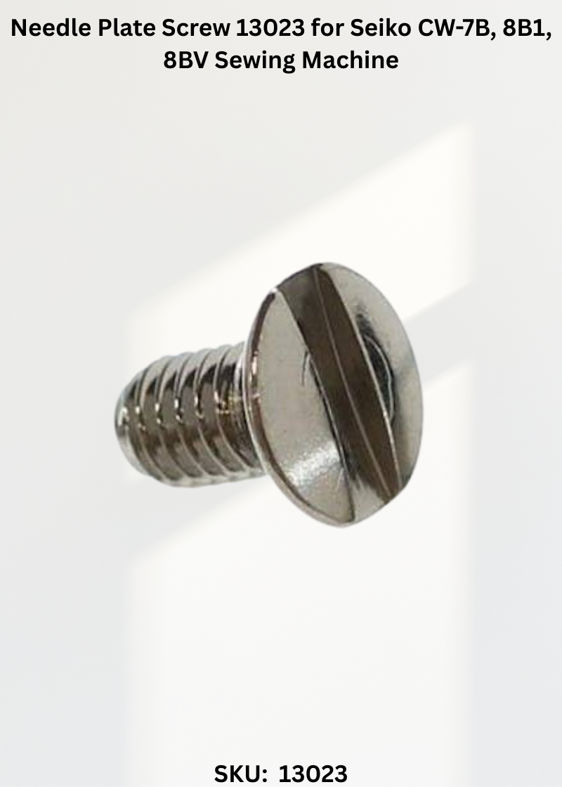 Needle Plate Screw 13023 for Seiko CW-7B, 8B1, 8BV Sewing Machine