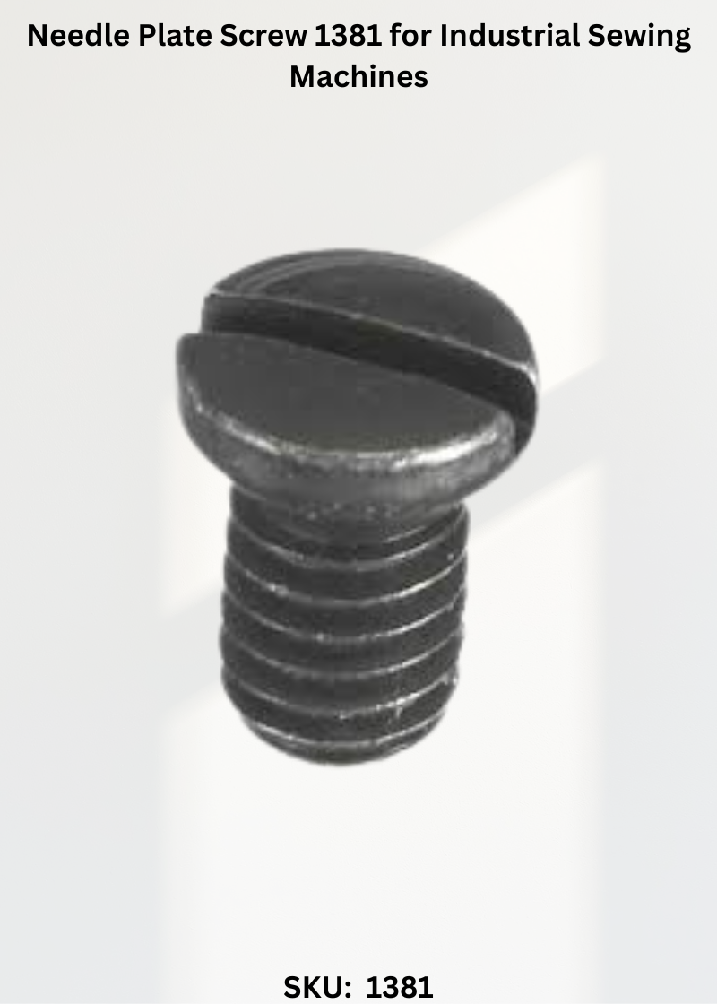 Needle Plate Screw 1381 for Industrial Sewing Machines