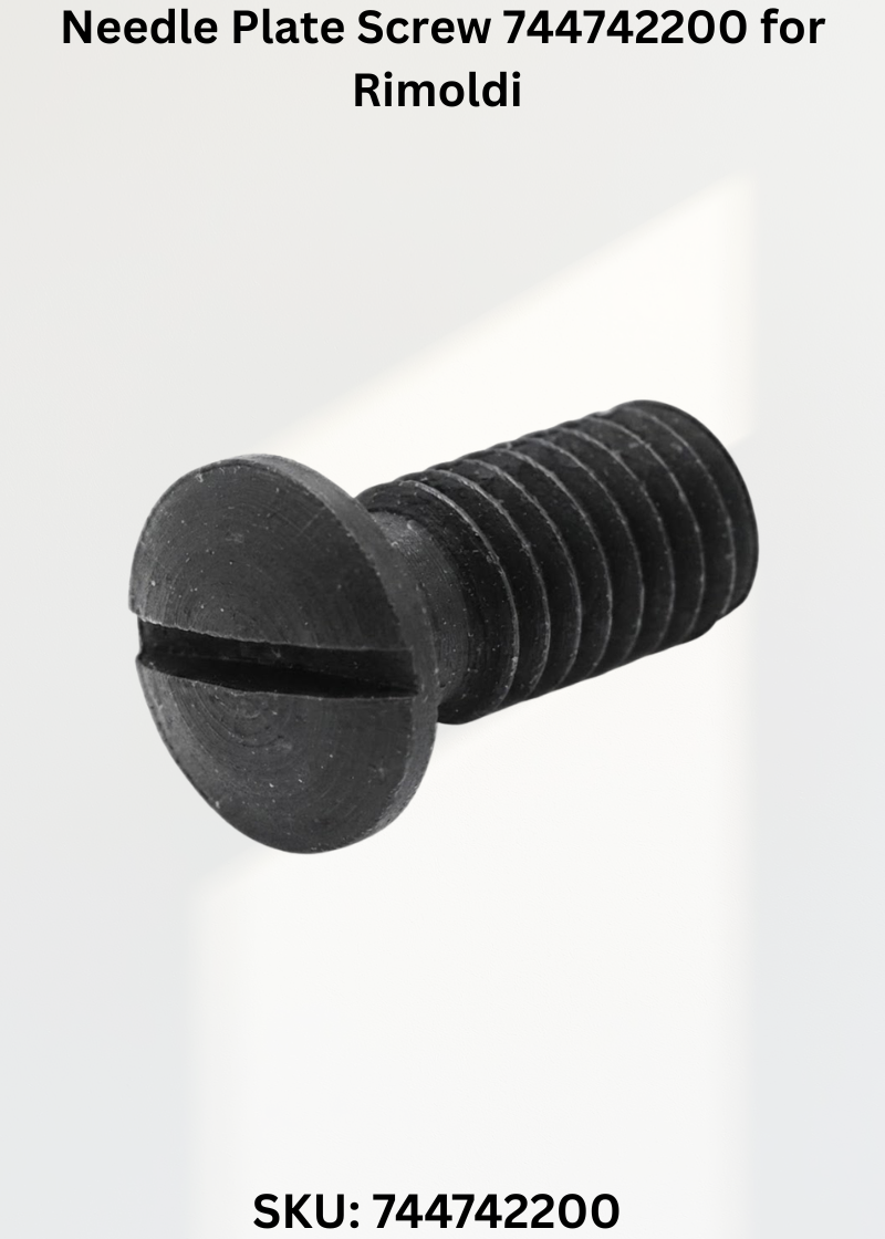 Needle Plate Screw 744742200 for Rimoldi 327 and Rimoldi 329 Sewing Machines