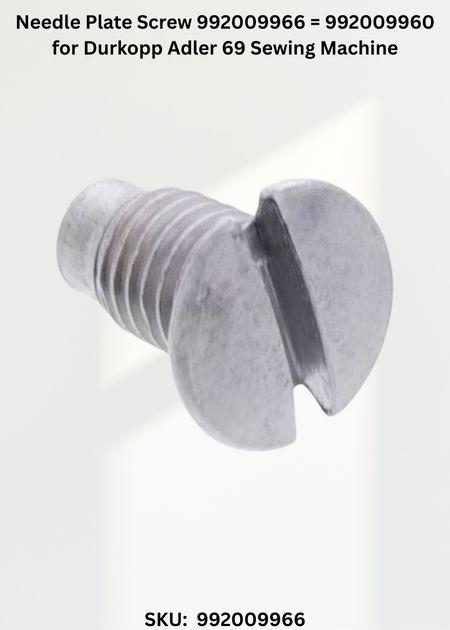 Needle Plate Screw 992009966 = 992009960 for Durkopp Adler 69 Sewing Machine