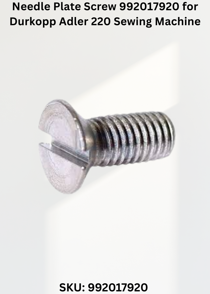 Needle Plate Screw 992017920 for Durkopp Adler 220 Sewing Machine