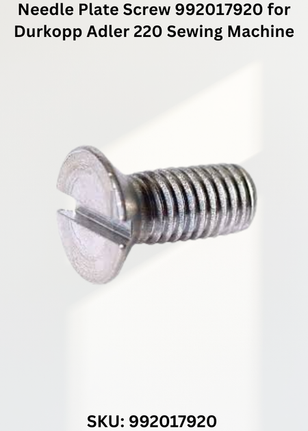 Needle Plate Screw 992017920 for Durkopp Adler 220 Sewing Machine