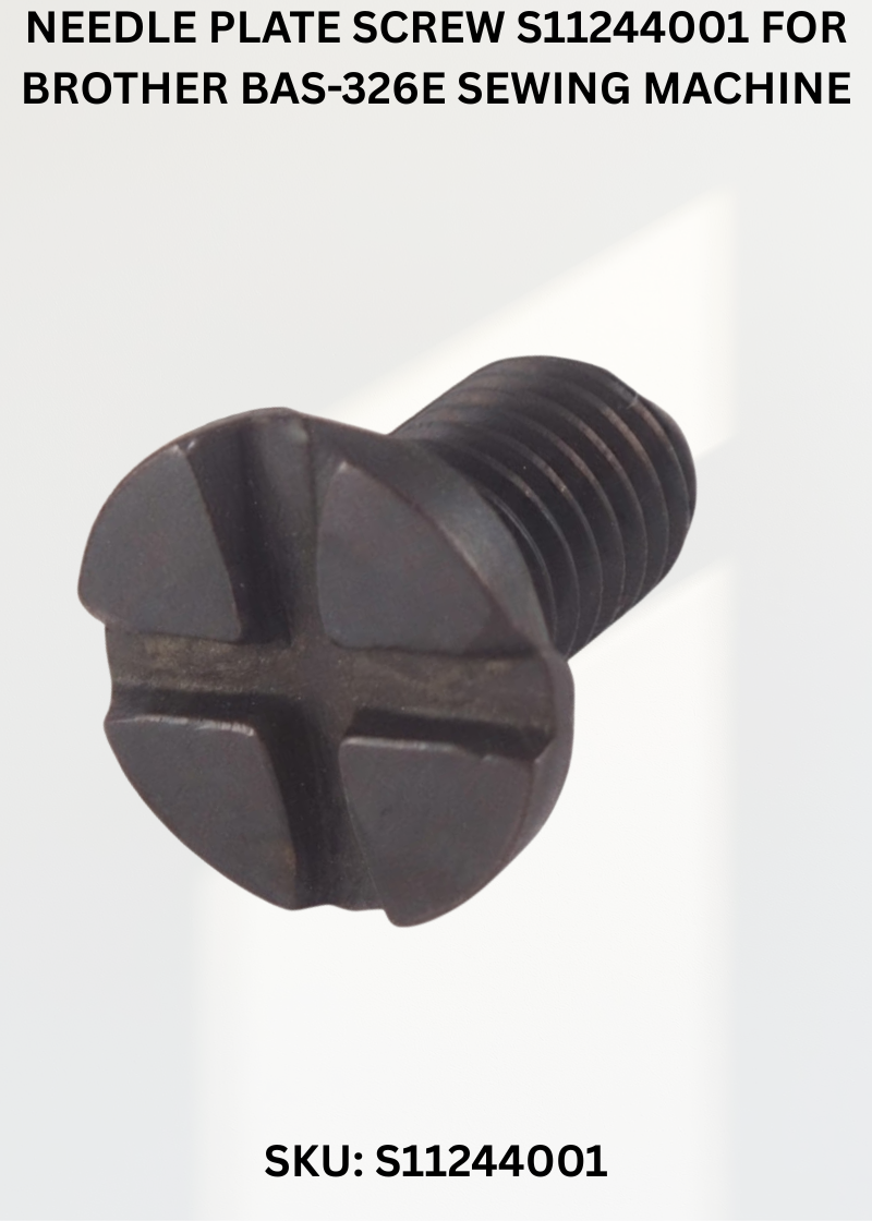 Needle Plate Screw S11244001 for Brother BAS-326E Sewing Machine