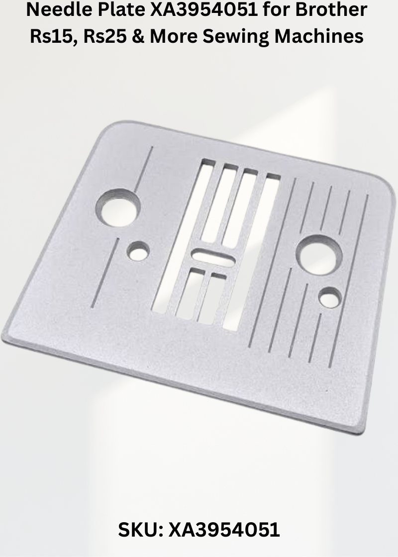 Needle Plate XA3954051 — Fits Brother RS15, RS25, RS35, XL5010 & more