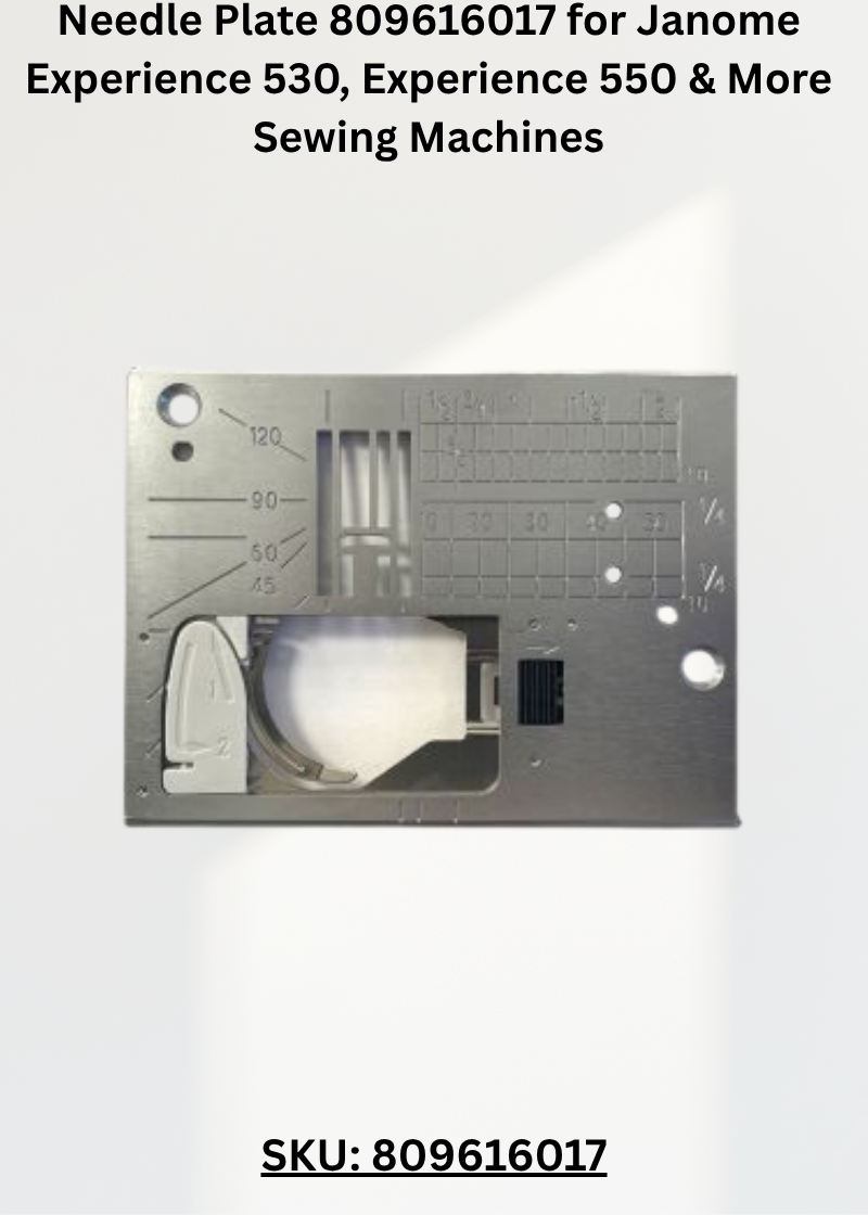 Needle Plate 809616017 — Fits Janome eXperience 530, eXperience 550, eXperience 560, eXperience 570