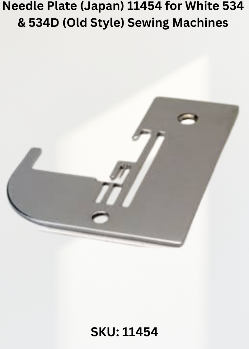 Needle Plate 11454 — Fits White 534, 534D Old Style