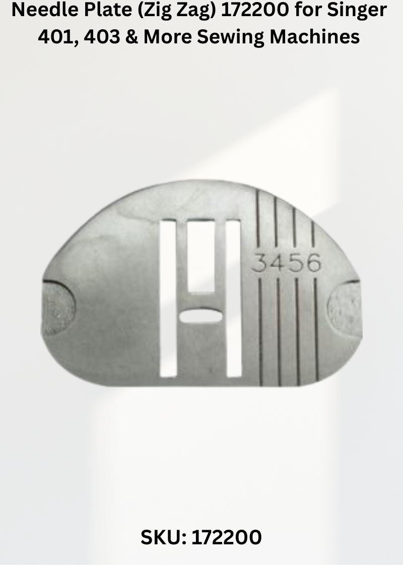 Needle Plate 172200 — Fits Singer 401, 403, 500, 503 & more