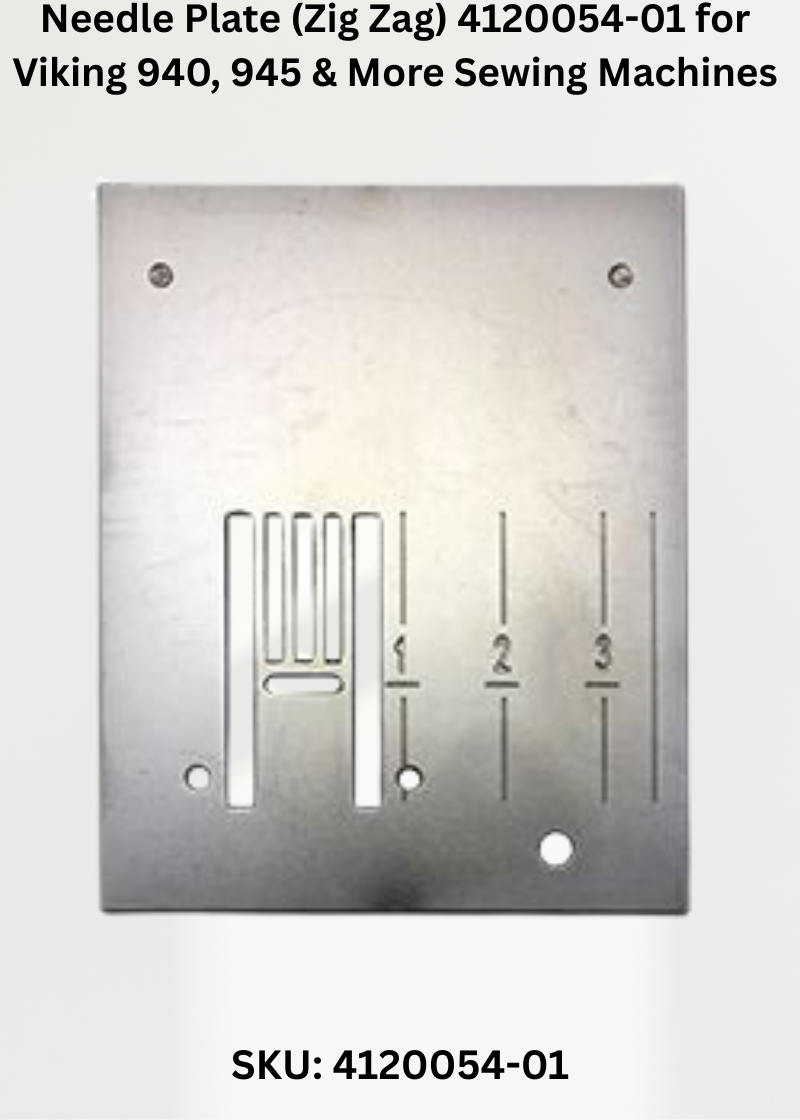 Needle Plate 4120054-01 — Fits Viking 940, 945, 950, 960 & more