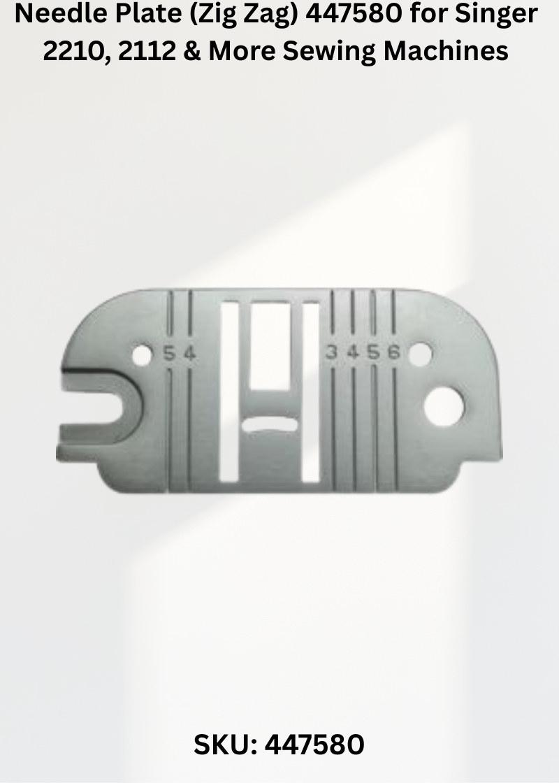 Needle Plate (Zig Zag) 447580 for Singer 2210, 2112 & More Sewing Machines