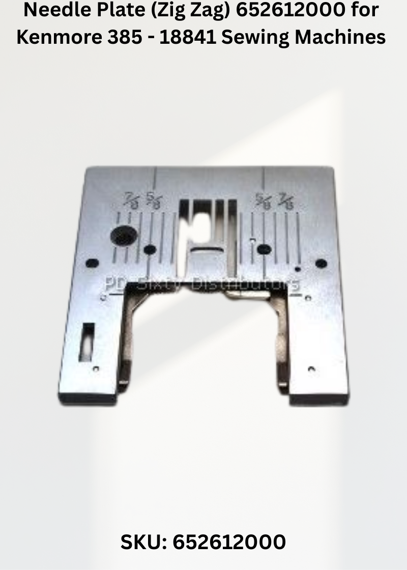 Needle Plate 652612000 — Fits Kenmore 385-18841