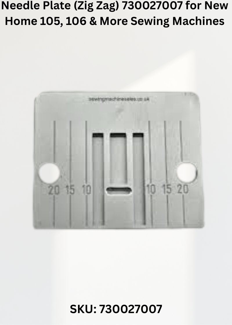 Needle Plate 730027007 — Fits New Home 1010, 105, 106, 108 & more