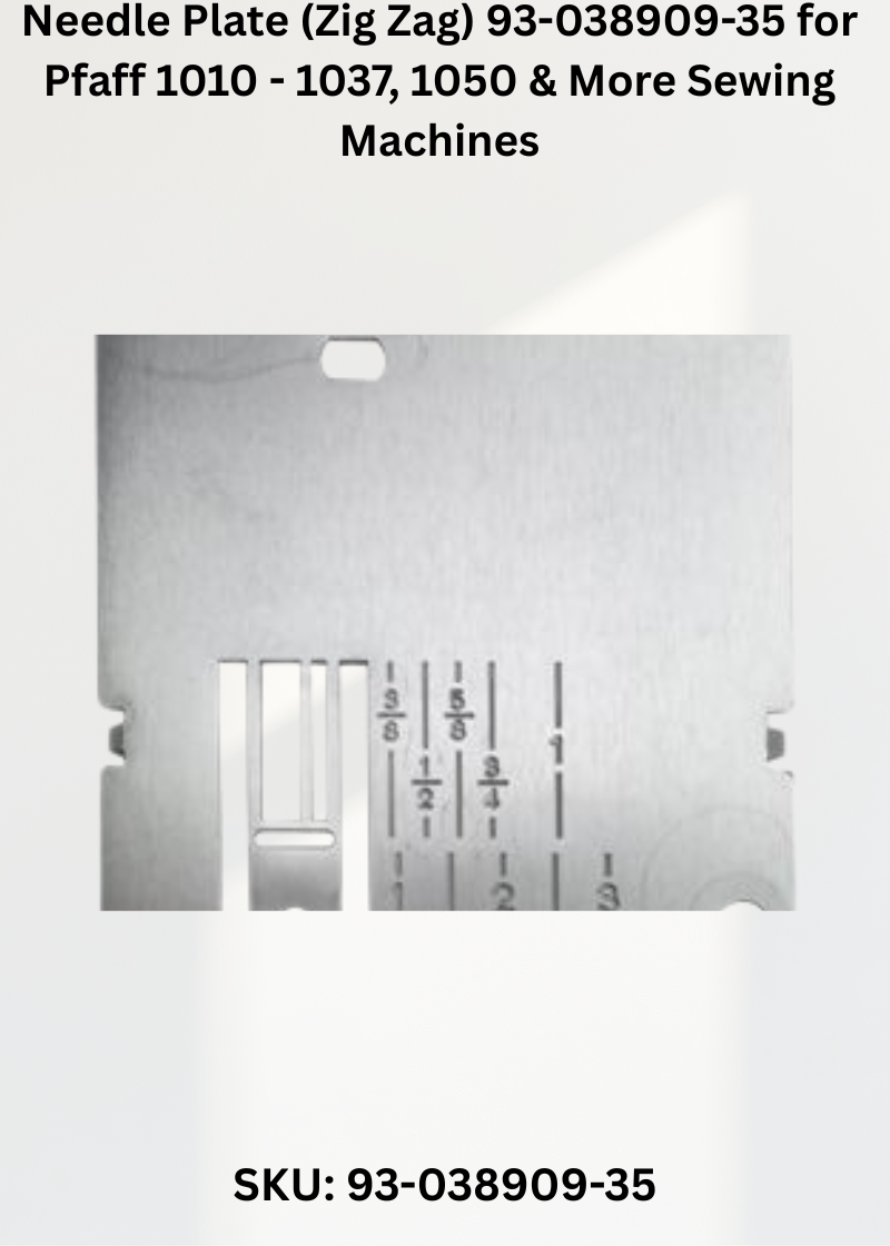 Needle Plate 93-038909-35 — Fits Pfaff 1010-1037, 1050, 1051, 1151 & more