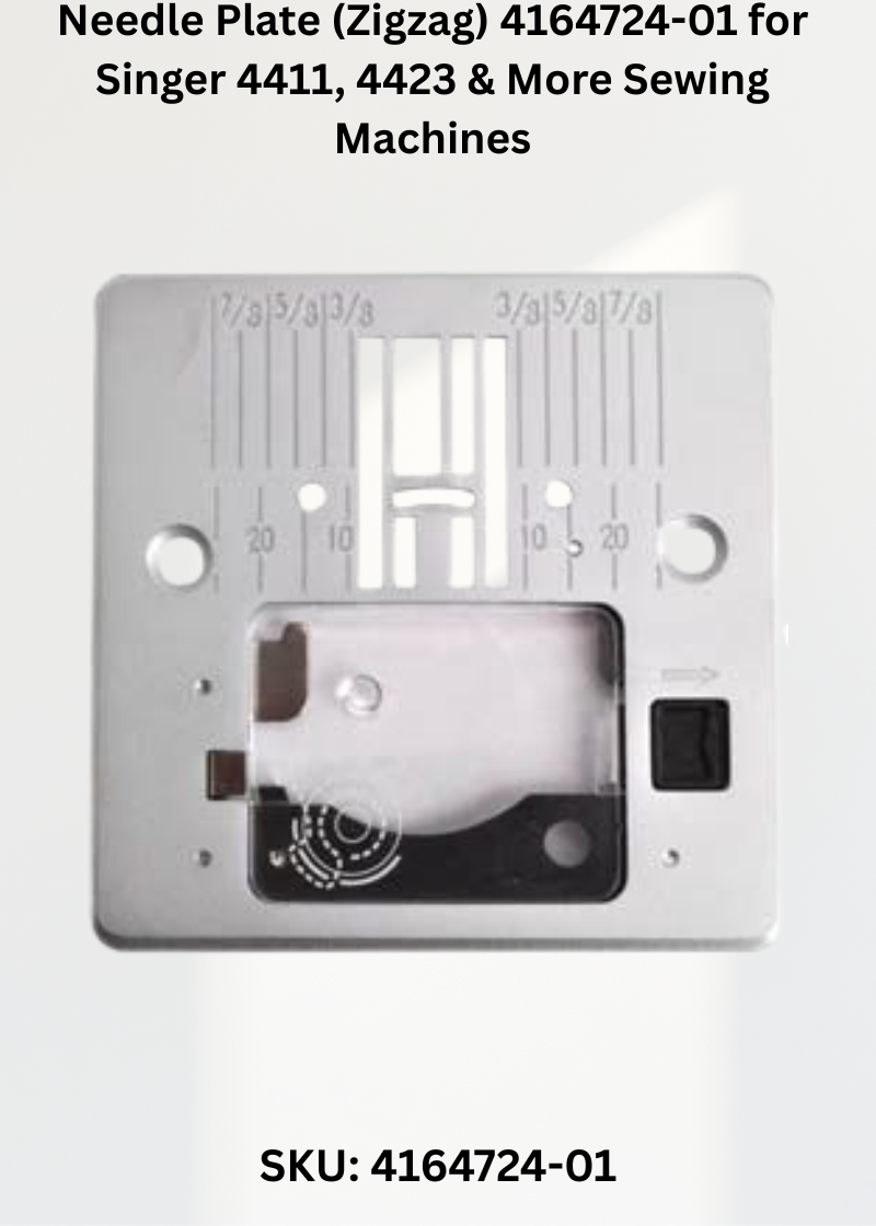 Needle Plate (Zigzag) 4164724-01 for Singer 4411, 4423 & More Sewing Machines