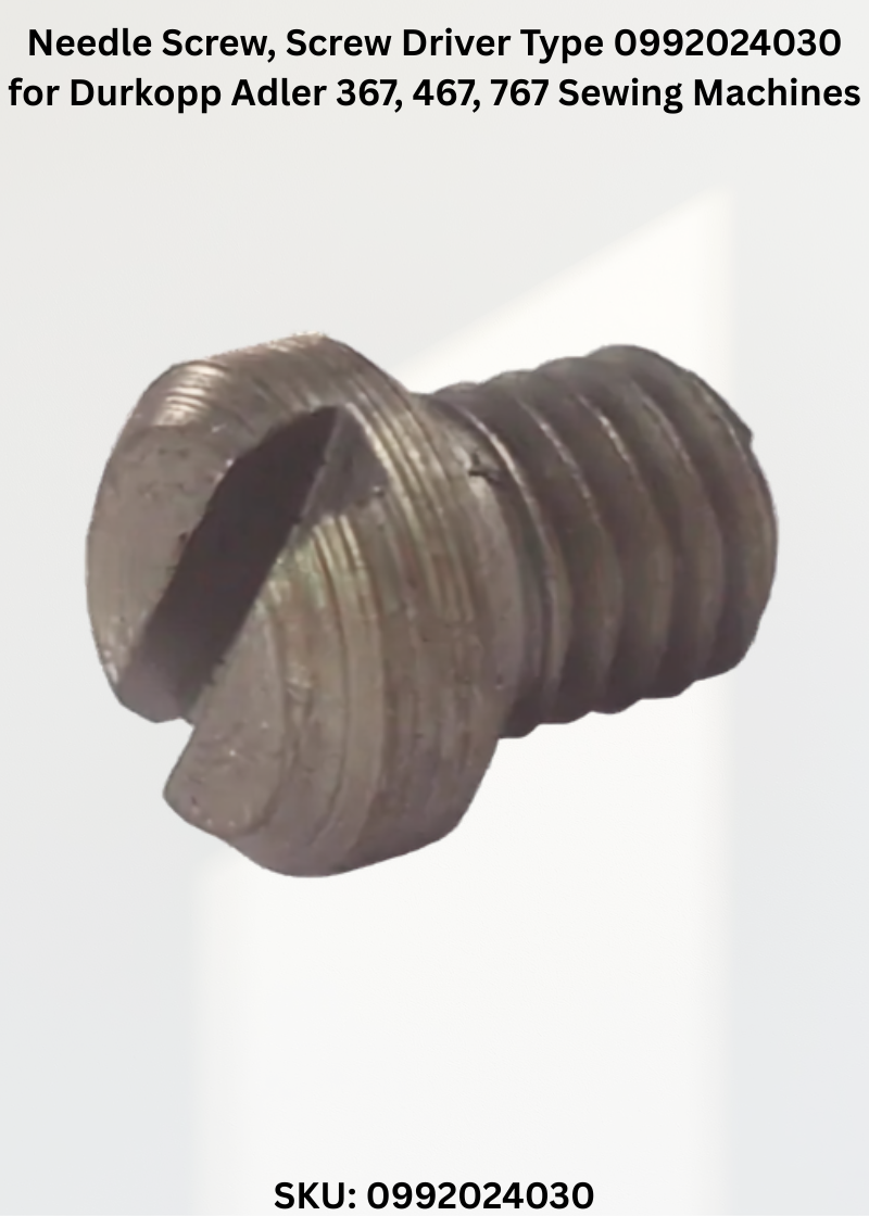 Needle Screw, Screw Driver Type 0992024030 for Durkopp Adler 367, 467, 767 Sewing Machines