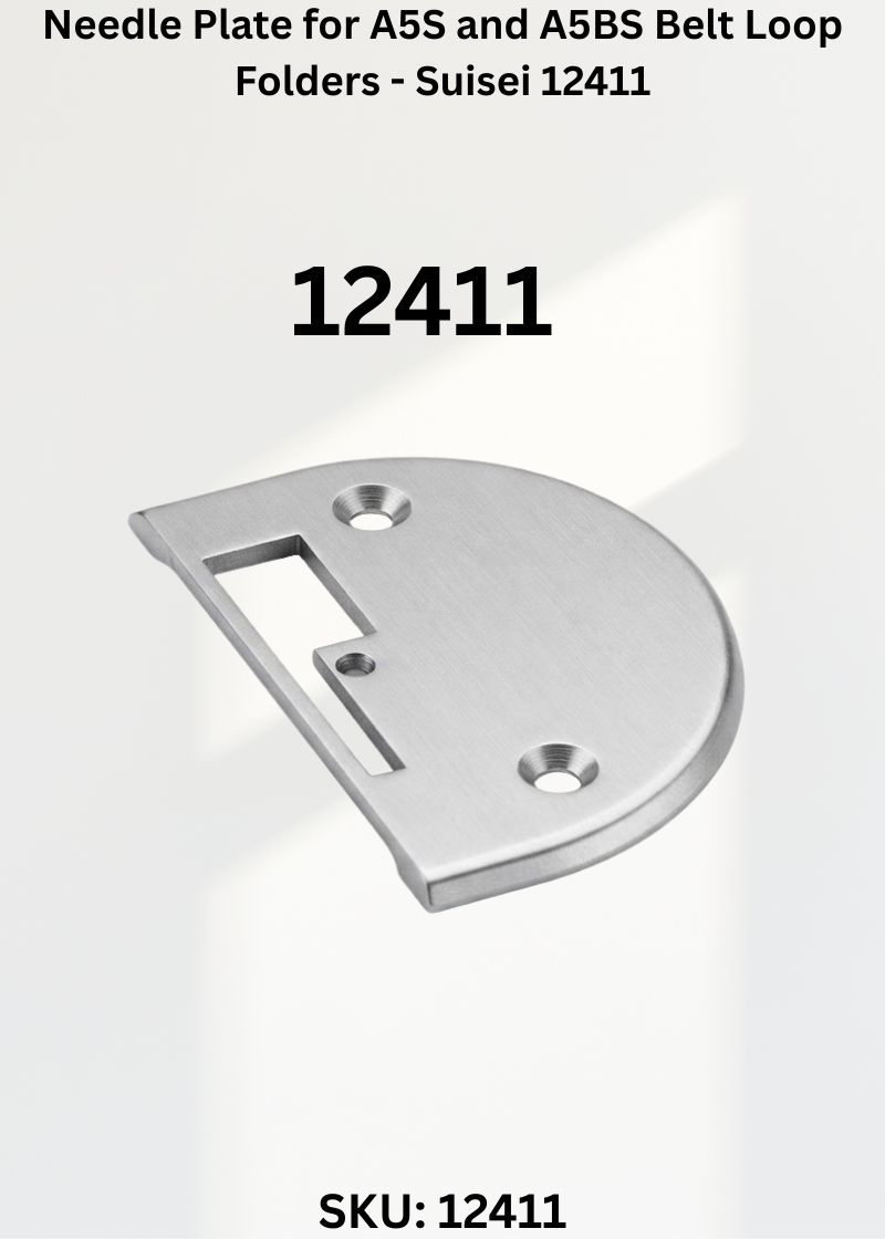Needle Plate for A5S and A5BS Belt Loop Folders - Suisei 12411