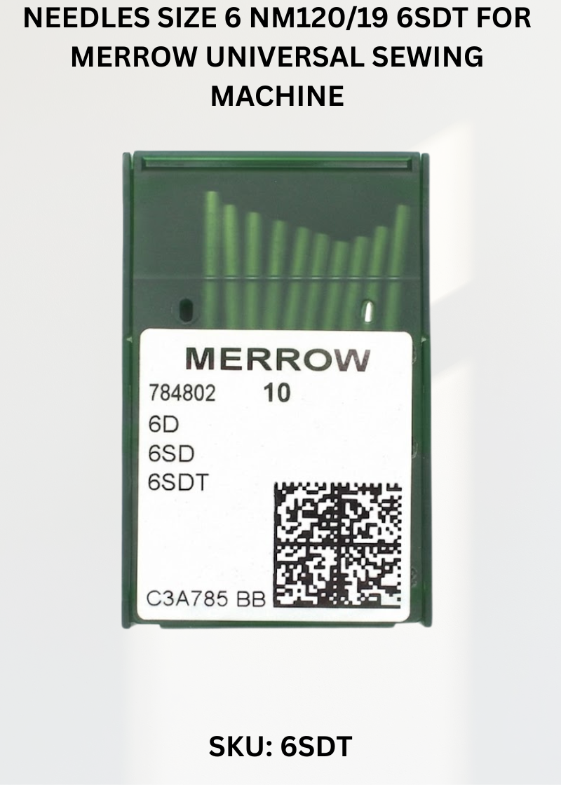Needles Size 6 Nm120/19 6SDT for Merrow Universal Sewing Machine