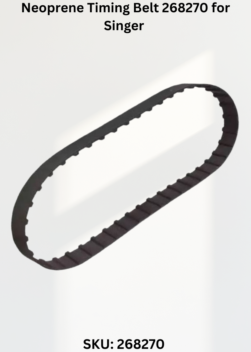 Neoprene Timing Belt 268270 for Singer Industrial Sewing Machines