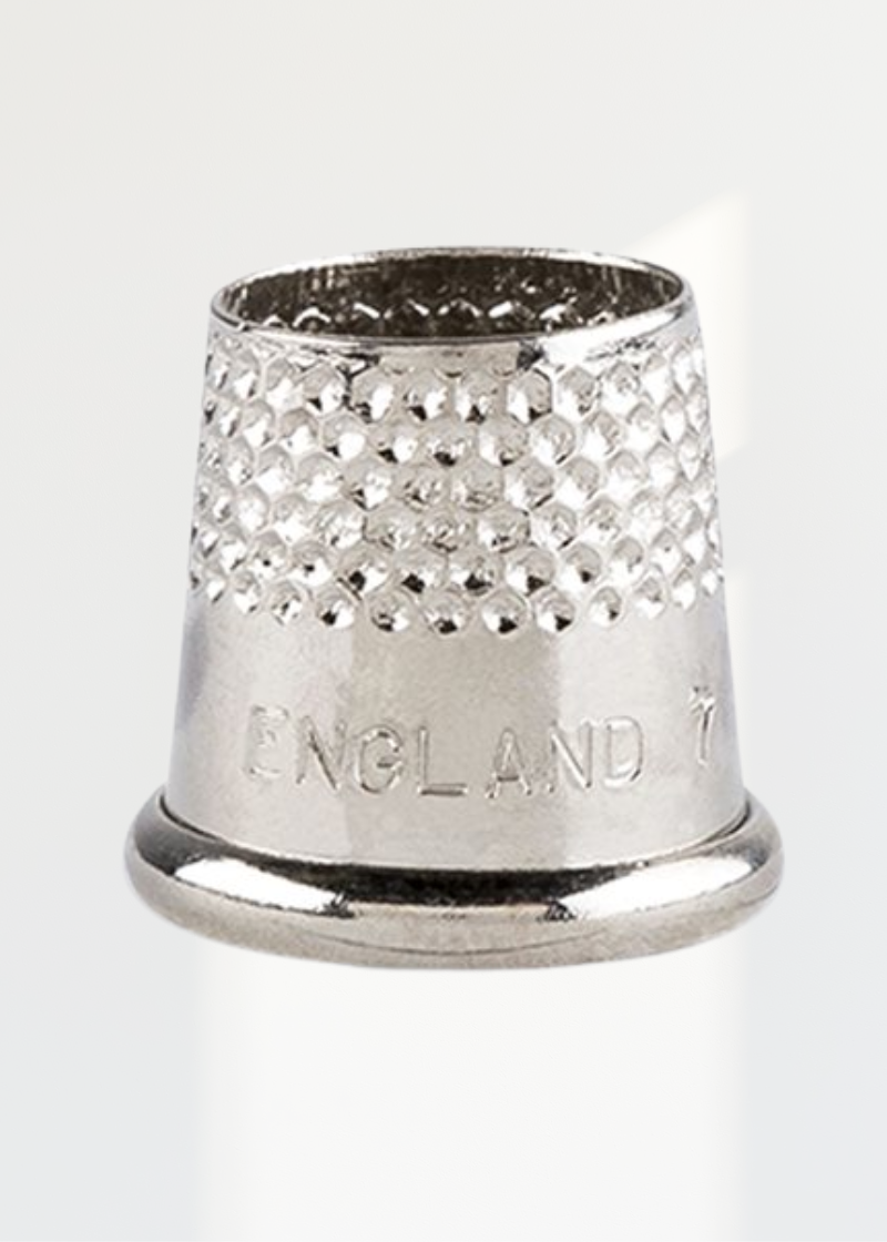 Nickel Plated/Solid Brass Open End Thimble - Size 7