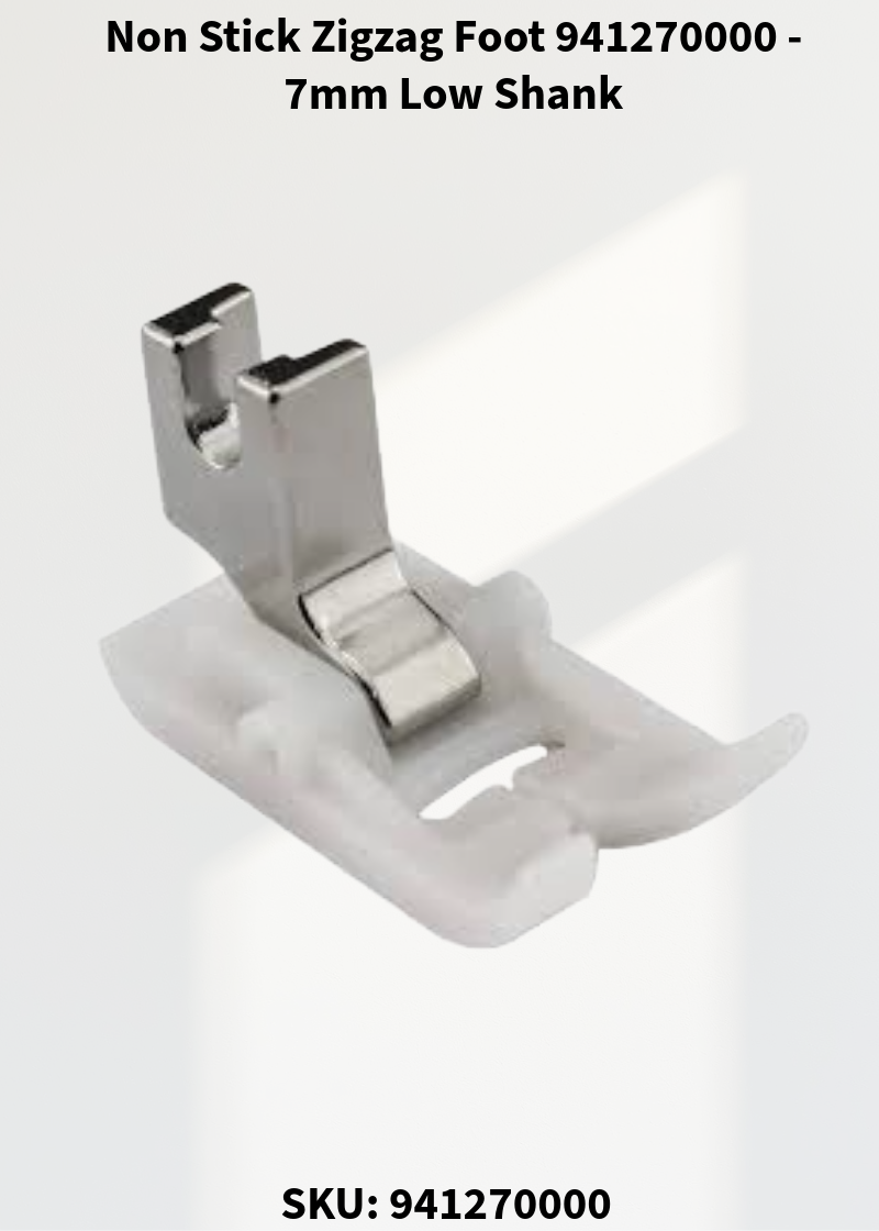 Non Stick Zigzag Foot 941270000 - 7mm Low Shank
