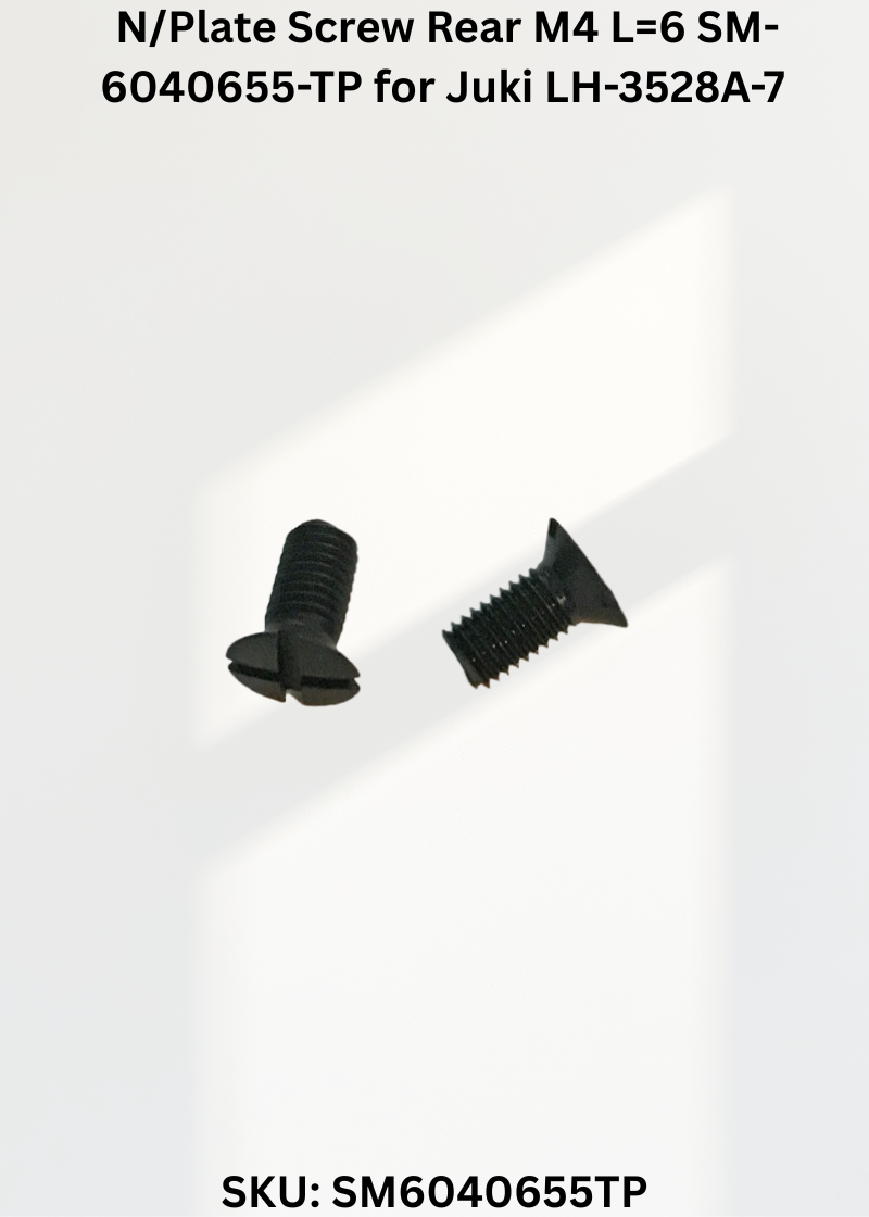 N/Plate Screw Rear M4 L=6 SM-6040655-TP