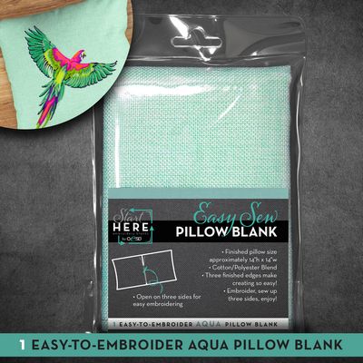 Oesd Easy Sew Pillow Blank Aqua