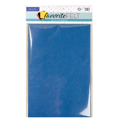 Oesd Favorite Felt Blue 2/pk