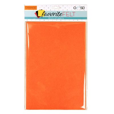 Oesd Favorite Felt Orange 2/pk