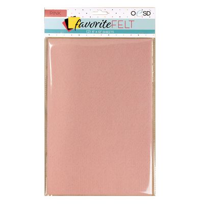Oesd Favorite Felt Pink 2/pk