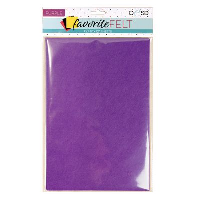 Oesd Favorite Felt Purple 2/pk