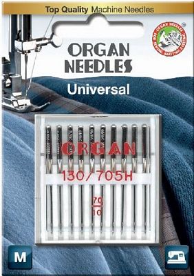 Needle Organ Universal Size 70/10 Carded/10 Needle