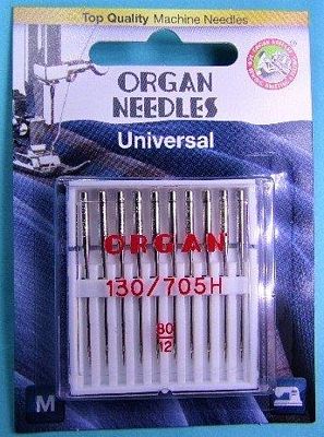Needle Organ Universal 80/12 Carded/10 Needles