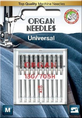 Needle Organ Universal 90/14 Carded/10 Needles