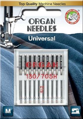 Needle Organ Universal Sz 110/18 Carded/10 Needles