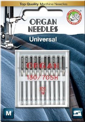 Needle Organ Universal Sz 120/19 Carded/10
