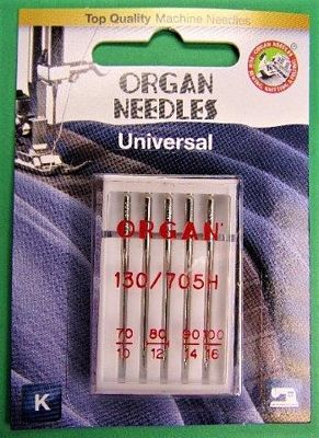 Ndl Organ Universal Ast Card/5 - Sizes 10 12 14 16
