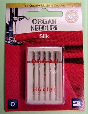 Needle Organ Silk Size 55/7 Card/5