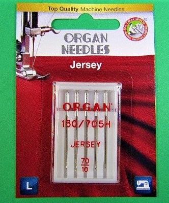 Needle Organ Ball Point 70/10 Carded/5 Needles