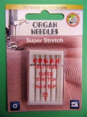 Needle Organ Super Stretch Size 65/9 Card/5