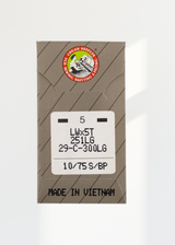 Organ Long Ball Point Blind Stitch Industrial Machine Needles - LWx5T, 251LG, 29-C-300LG, SY7425 - 5/Pack