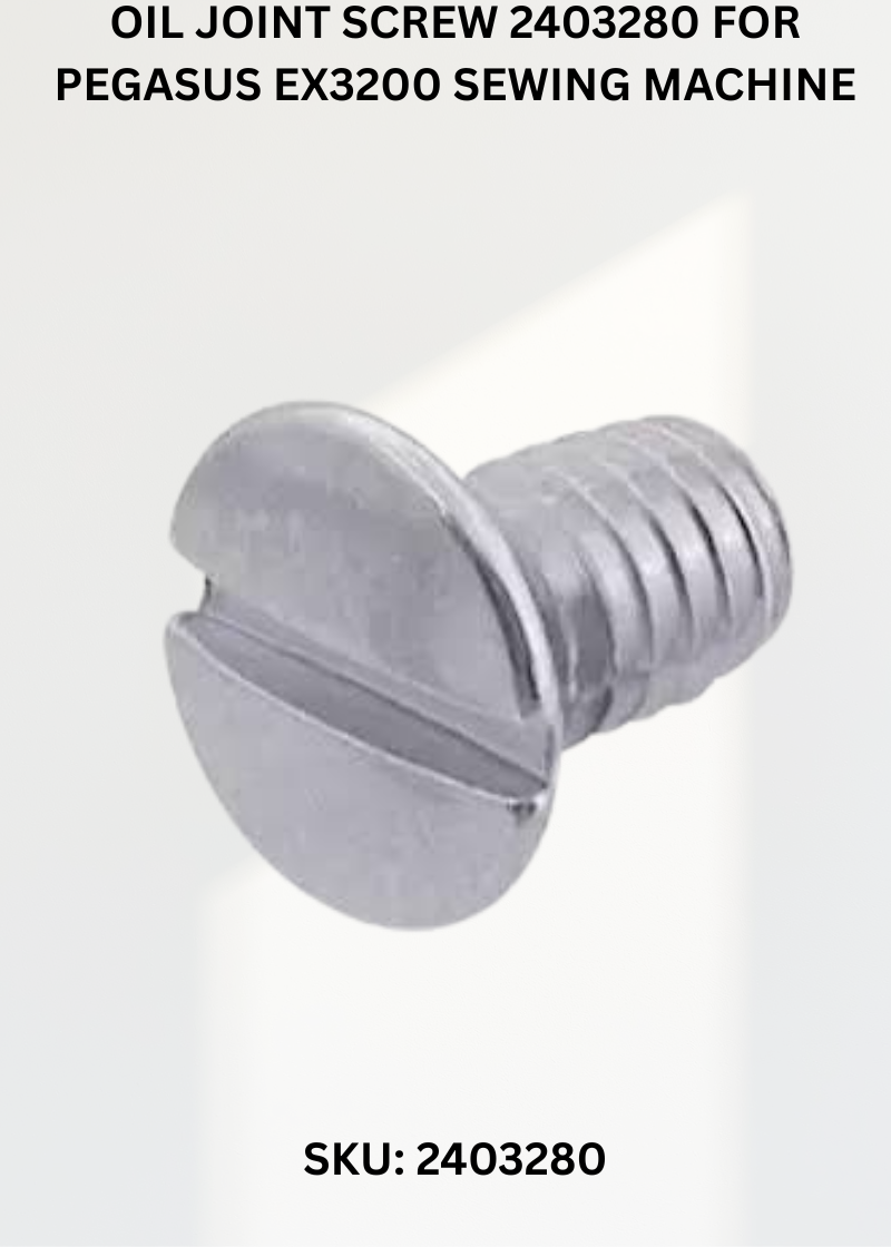 Oil Joint Screw 2403280 for Pegasus EX3200 Sewing Machine