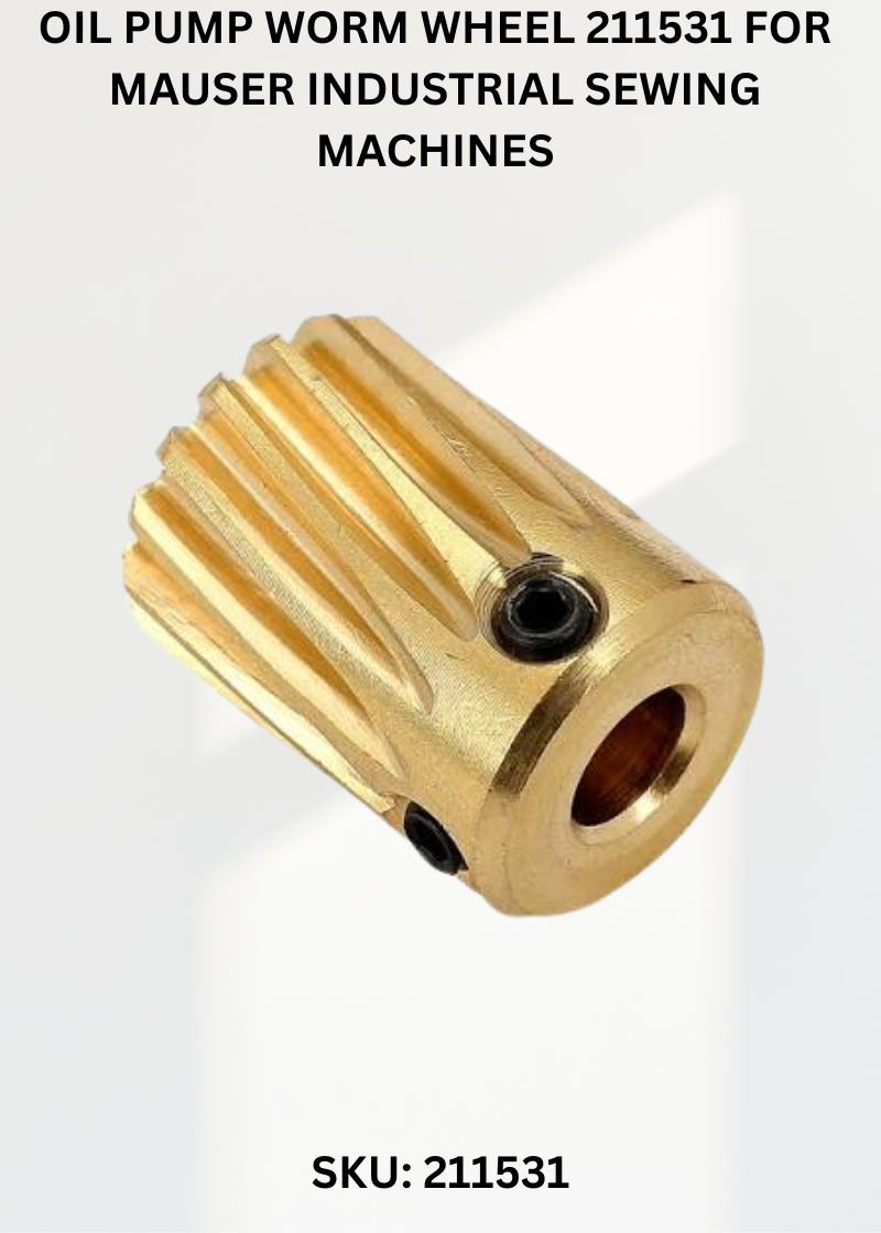 Oil Pump Worm Wheel 211531 for Mauser Industrial Sewing Machines