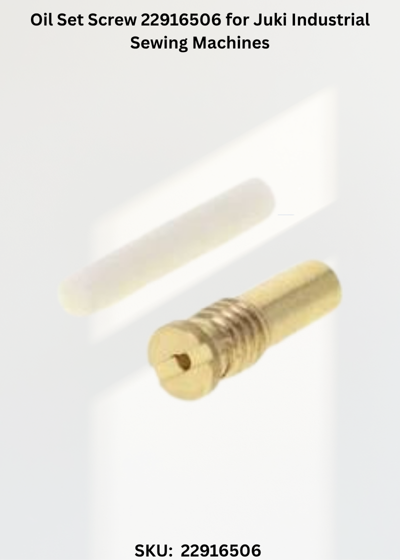 Oil Set Screw 22916506 for Juki Industrial Sewing Machines