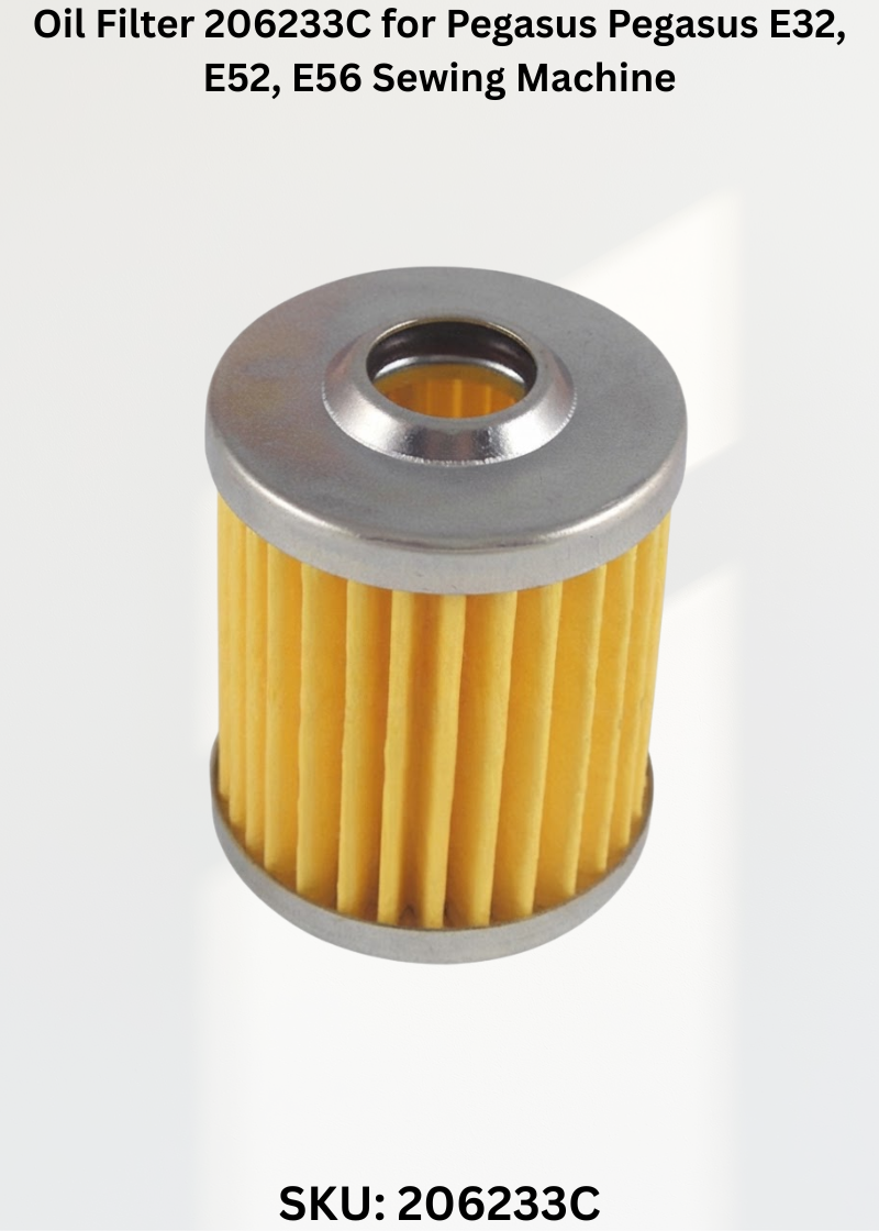 Oil Filter 206233C for Pegasus Pegasus E32, E52, E56 Sewing Machine