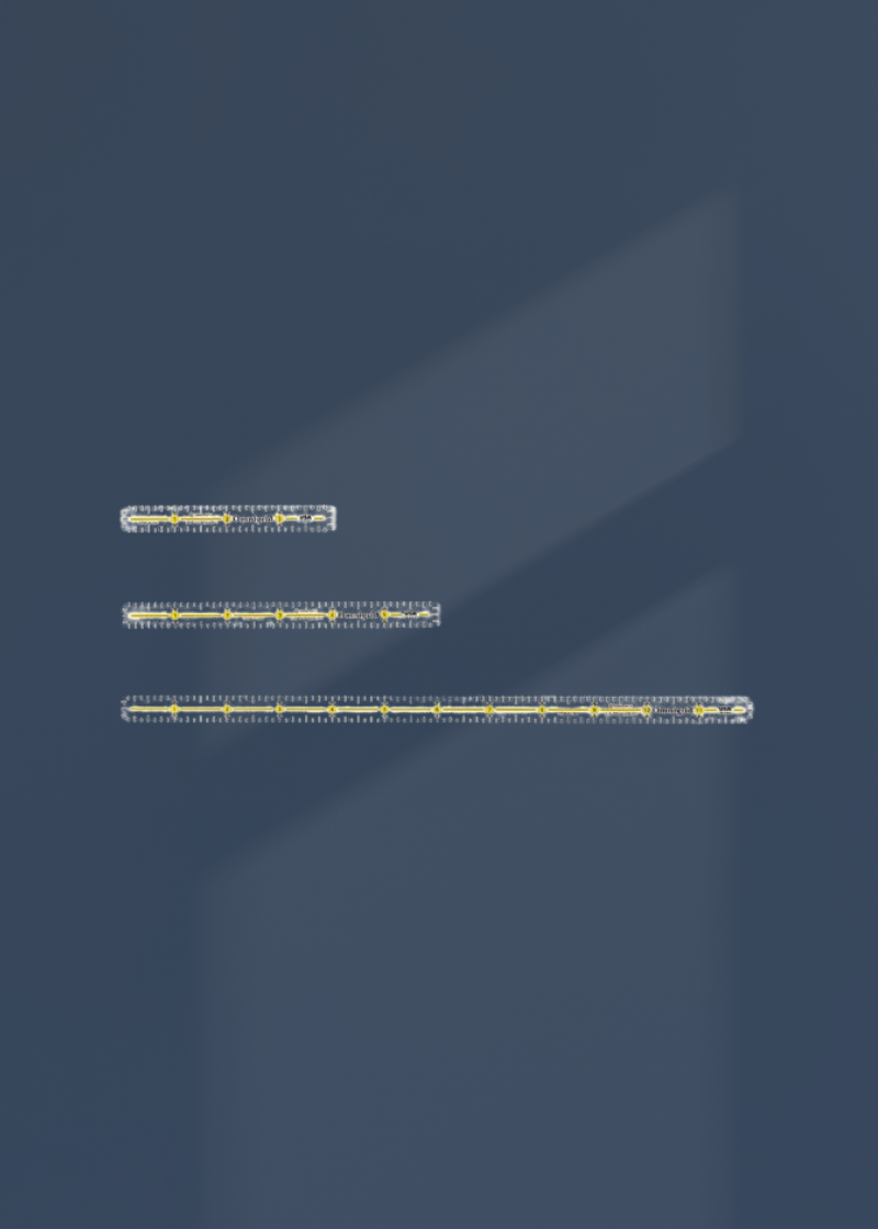 Omnigrid Marking Trio Rulers - 4"/6"/12"