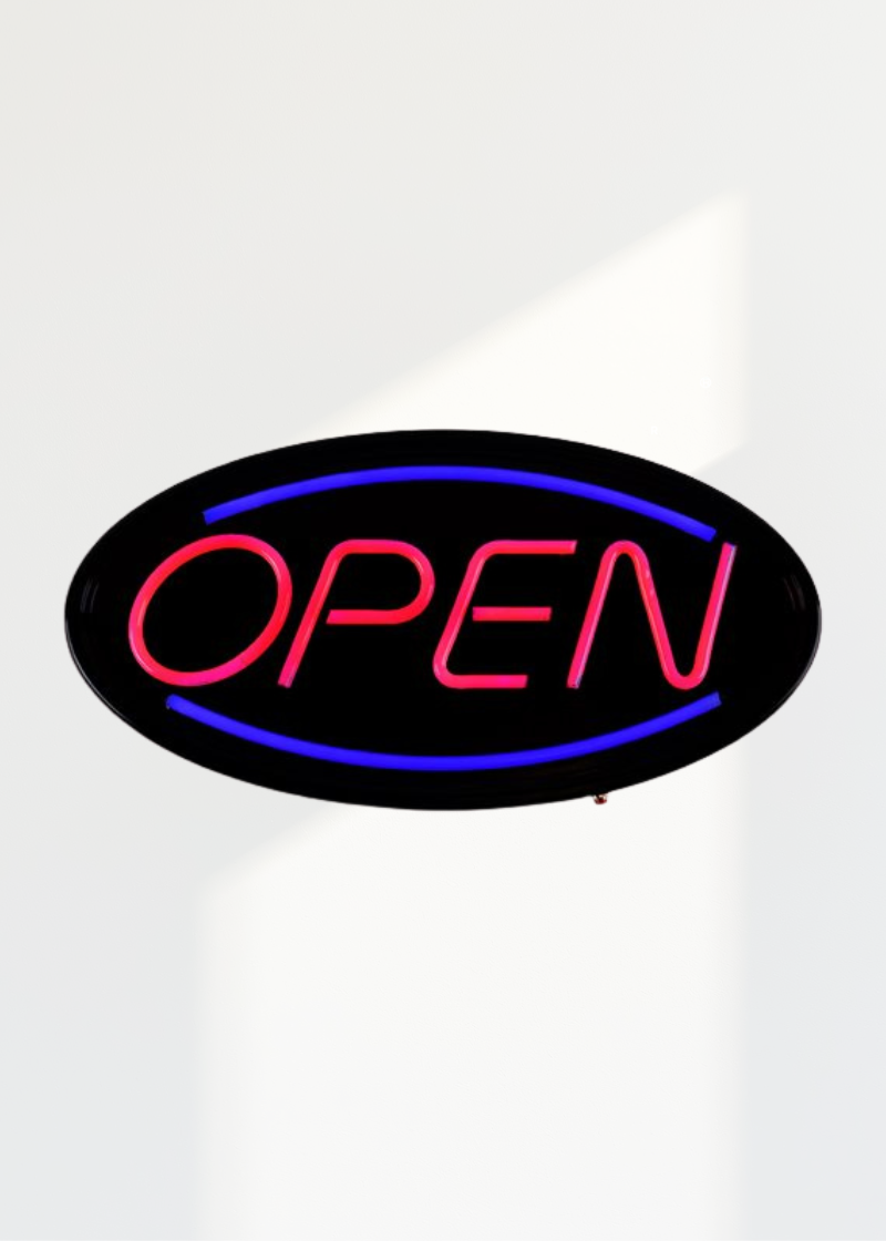 "Open" LED Sign - 18 3/4" X 9 1/2" X 1"