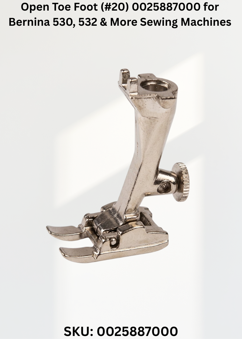 Open Toe Foot (#20) 0025887000 for Bernina 530, 532 & More Sewing Machines