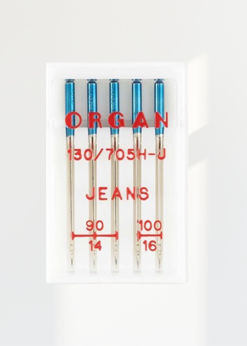 Organ Jean Home Machine Needles - Size 14, 16 - 15x1, 130/705H-J - 5/Pack