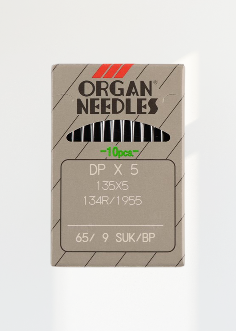 Organ Medium Ball Point (SUK) Straight Stitch Industrial Machine Needles DPx5, 135x5, 134R/1955 - 10/Pack