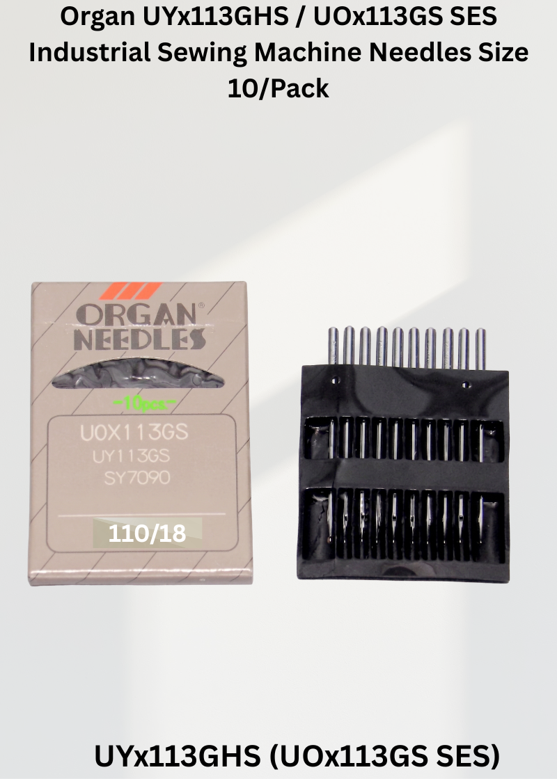 Organ UYx113GHS / UOx113GS SES Industrial Sewing Machine Needles Size 10/Pack